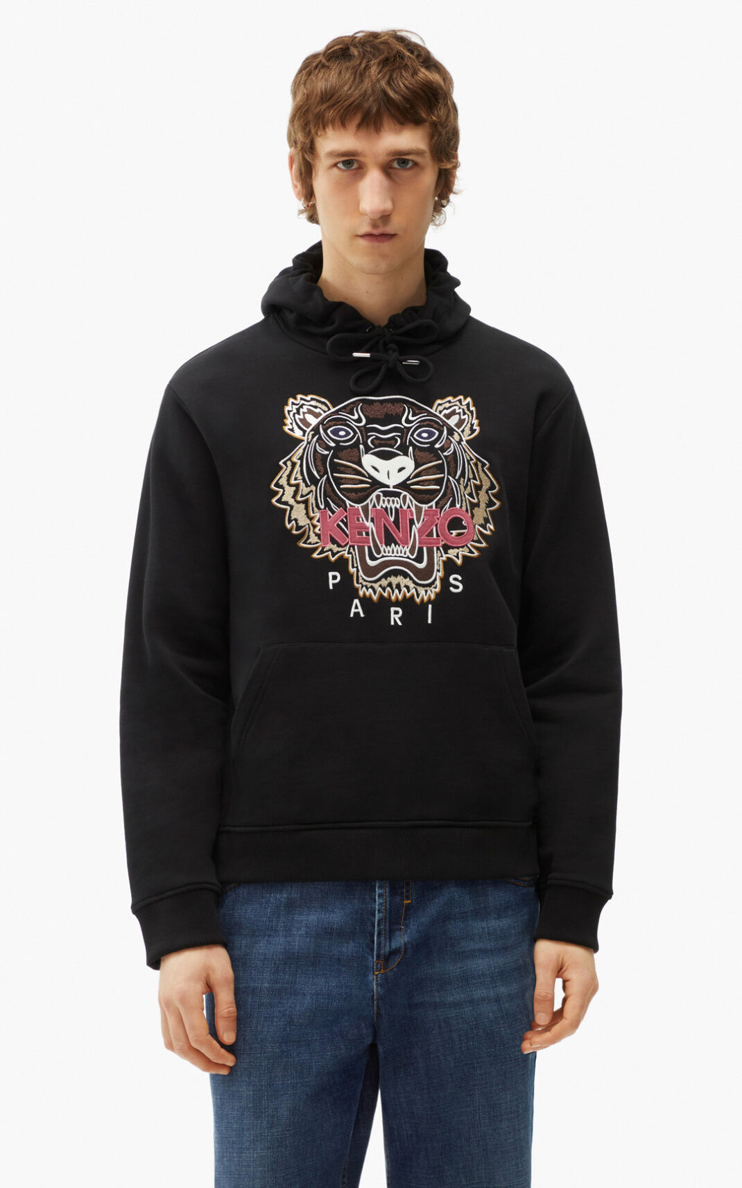 Moletom Kenzo Tiger Masculino - Pretas | 128VKHXEZ